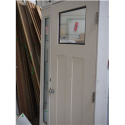 Door in frame w/ Brick Moulding (Used) (36.5" X 83" )