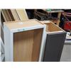 Image 2 : Wooden Shelves (2) (One with door is 15" x 25" x 35" ) ( 23" x 12 x 40.5" )