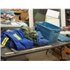 Image 1 : Work combination, work cloths size 44 and plastic tote
