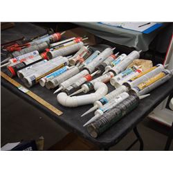 Silicone,Adhesive,Sealant & 2 Caulking  Guns