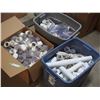 Image 1 : Central Vacuum Fittings w/ 2 Plastic Totes