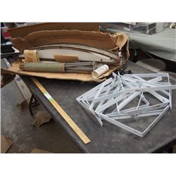 SHELF SUPPORT BRACKETS 10.75" REBAR, TRIM KIT, RAILING AND MISC