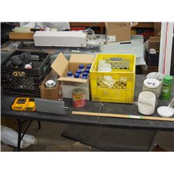 MISC SCREWS , PAINTER SUPPLIES AND MISC