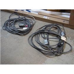 2 TIMES THE MNEY , HEAVY DUTY CORDS 3 COUNT WITH 1 END MISSING
