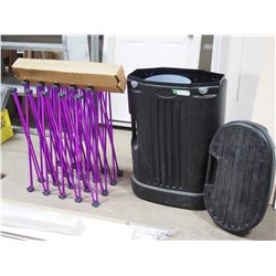 FOLDING STORAGE WITH WHEELS PLASTIC