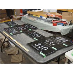 MARBLE OR STONE SIGNS 8 COUNT 8 BY 16"