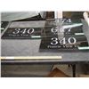 Image 2 : MARBLE OR STONE SIGNS 8 COUNT 8 BY 16"