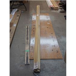 12' MOULDINGS BOARDS WITH HOOKS , MISC BOARDS