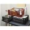Image 1 : 3 STACKABLE CRATES AND CONTENTS