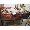Image 1 : 3 STACKABLE CRATES AND CONTENTS  CLAMPS AND PIPE FITTINGS