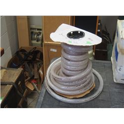BRAIDED VINYL TUBING  , 5/8 PVC