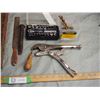 Image 3 : 1/4 Inch Drive Socket Set, Vice Grip and Drill Bits
