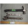 Image 2 : Hammer and 2 Crescent Wrenches