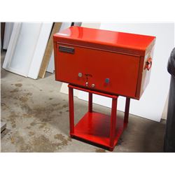 International Metal Tool Box and Stand with Keys 26 L by 34" T