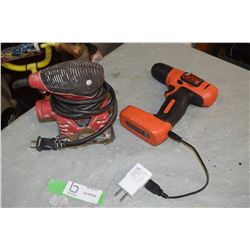 Black and Decker Drill and Palm Sander (Working)