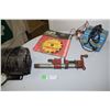 Image 1 : Pipe Clamp, Battery Charger. Brushcut Blade Working 1/4 HP Electric Motor