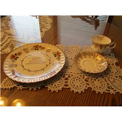 50th Anniversary Cups Saucers and Plate "Royal Albert" 3 Pieces