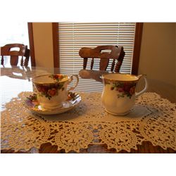 Royal Albert "Old Country Roses" Tea Cups and Saucers, and Coffee Mug (3 Pieces)
