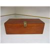 Image 1 : Custom Wooden Box with Lid 7 by 16 by 5"