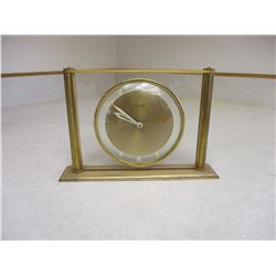 Brass Mantle Clock 6 by 8"