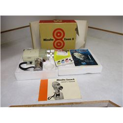 Minolta 1960s 8mm "Zoom 8" Camera in Box