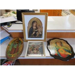 Assorted Religious Pictures (4 Pieces)