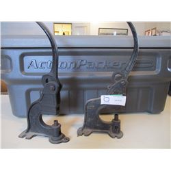 Pair of Cast Iron Hole Punches