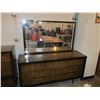 Image 1 : 1960s Dresser with Attached Mirror 60 by 30 by 18"