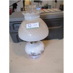 Coal Oil Lamp with Glass Shade