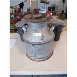 Cream Can with Handles and Lid