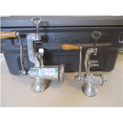 Pair of Table Top Meat Grinders