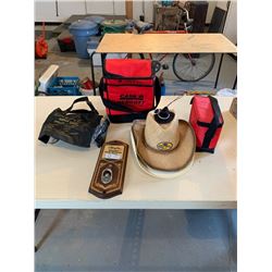 Cowboy Hats and Beer Carrying Cases