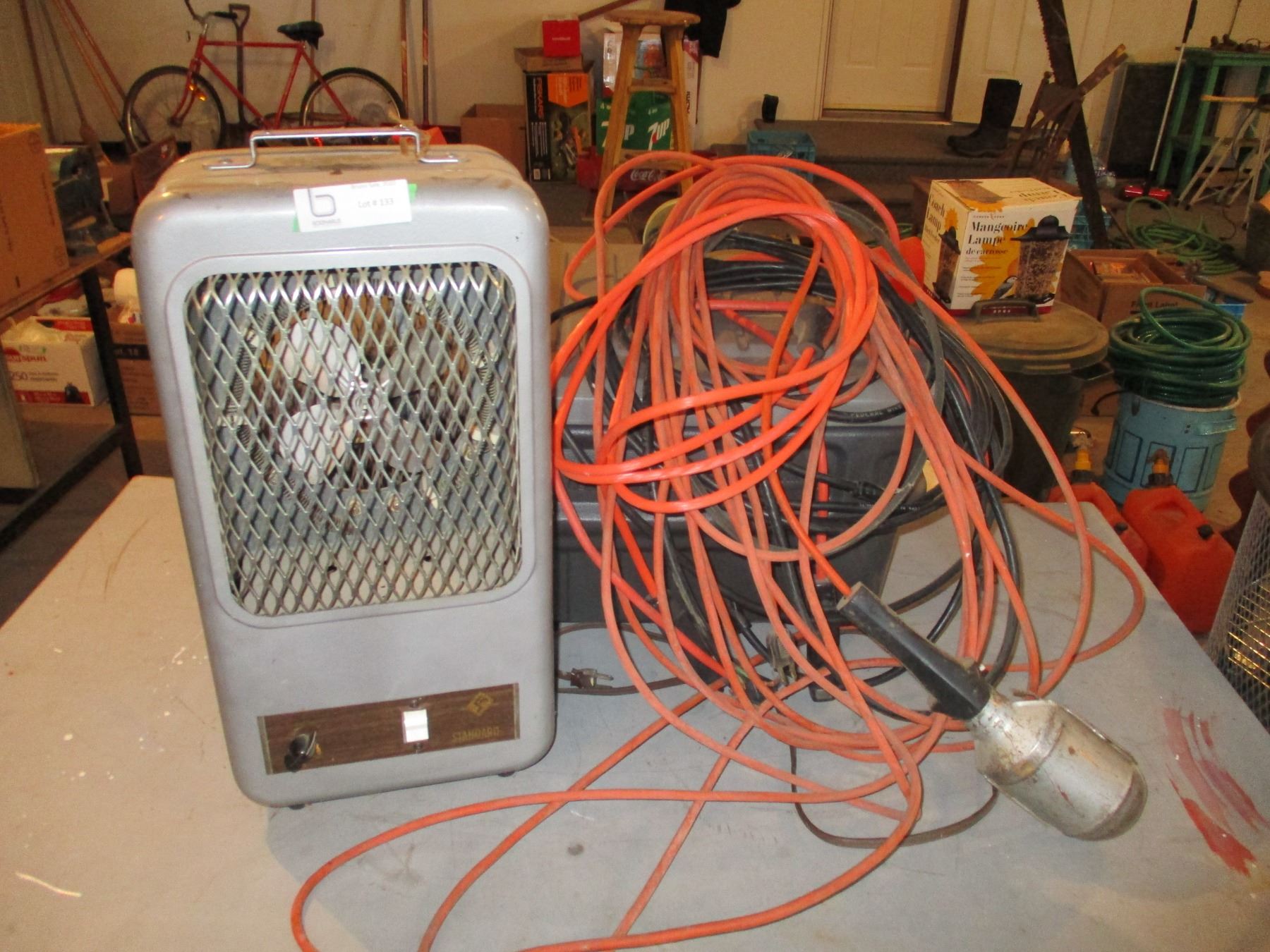 Electric Space Heater and Extension Cords