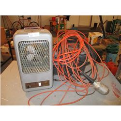Electric Space Heater and Extension Cords