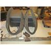 Image 1 : 2 Leather Horse Callers and Wooden Yoke Piece