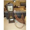 Image 1 : Wooden Working Wall Light and Miniature Grandfather Clock