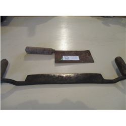 Log Trimmer and Old Meat Cleaver