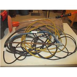 Small Buck Saw and Weed Whacker and Tarp