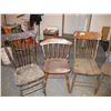 Image 1 : 5 Old Wooden Chairs