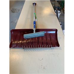 Plastic Snow Shovel, Rake and Squeegee