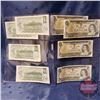 Image 2 : Canada $1 Bills 1973 Crow/Bouey (8) (2 Seq + 2 Seq + 4 Non Seq) All Serial #'s Start BAD (See Pics f