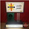 Image 1 : Bapco "Quality Paints" Light Up Store Display Sign (Works) (24"H x 17"W x 9"D)
