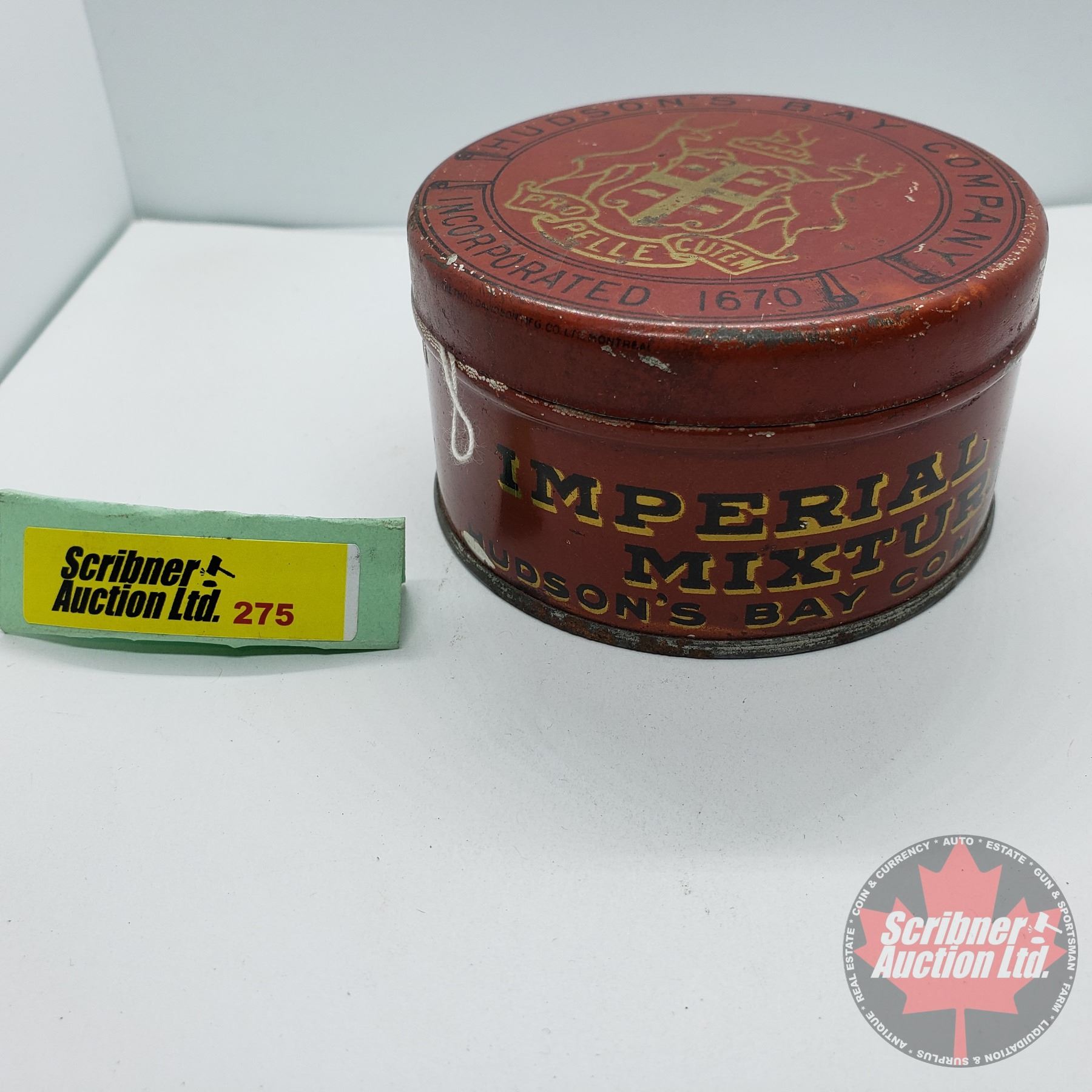tobacco tin auction SWEET MIST Hudson's Bay Company Imperial Mixture
