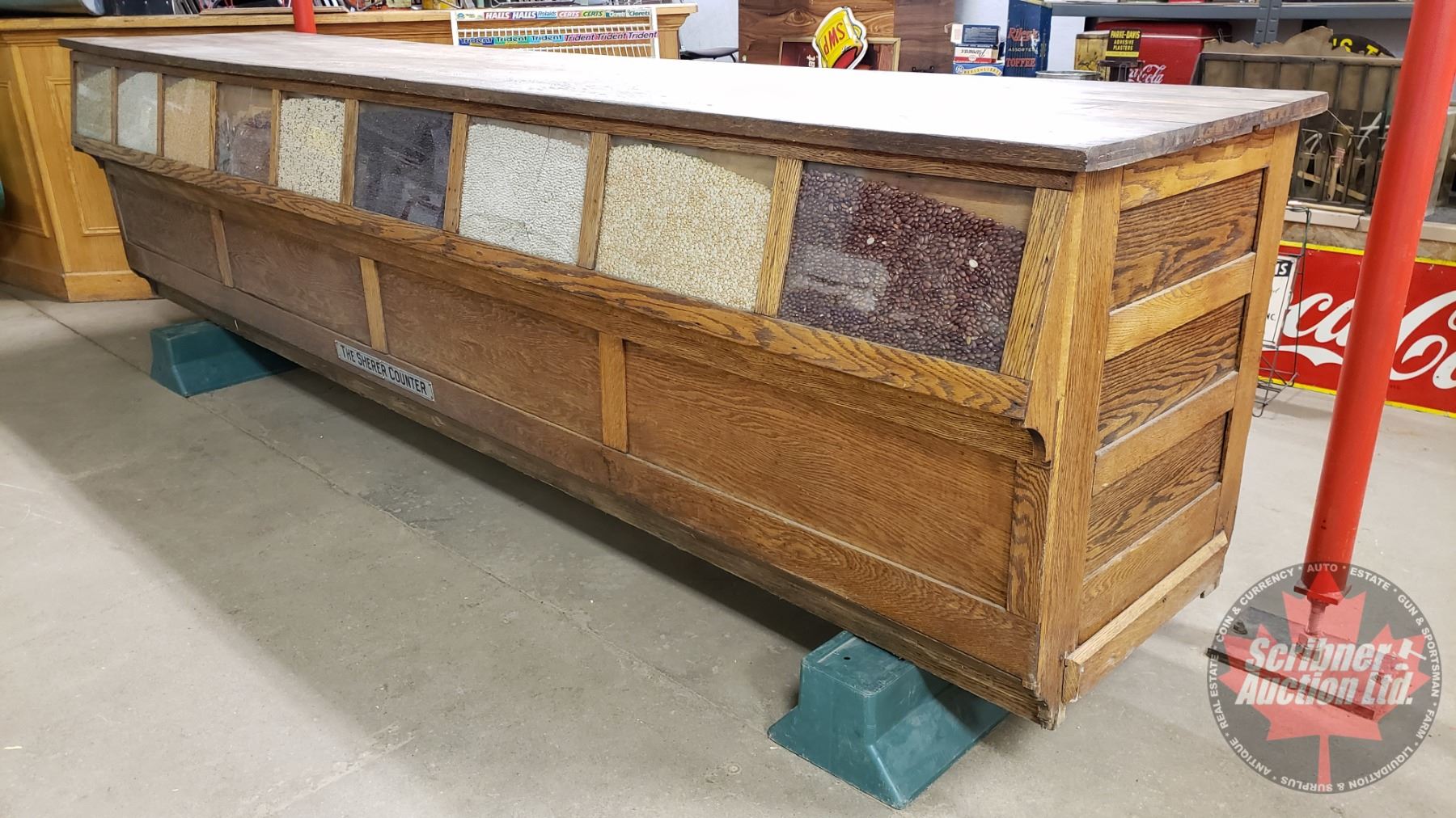 Incredibly RARE! Antique Oak General Store Counter