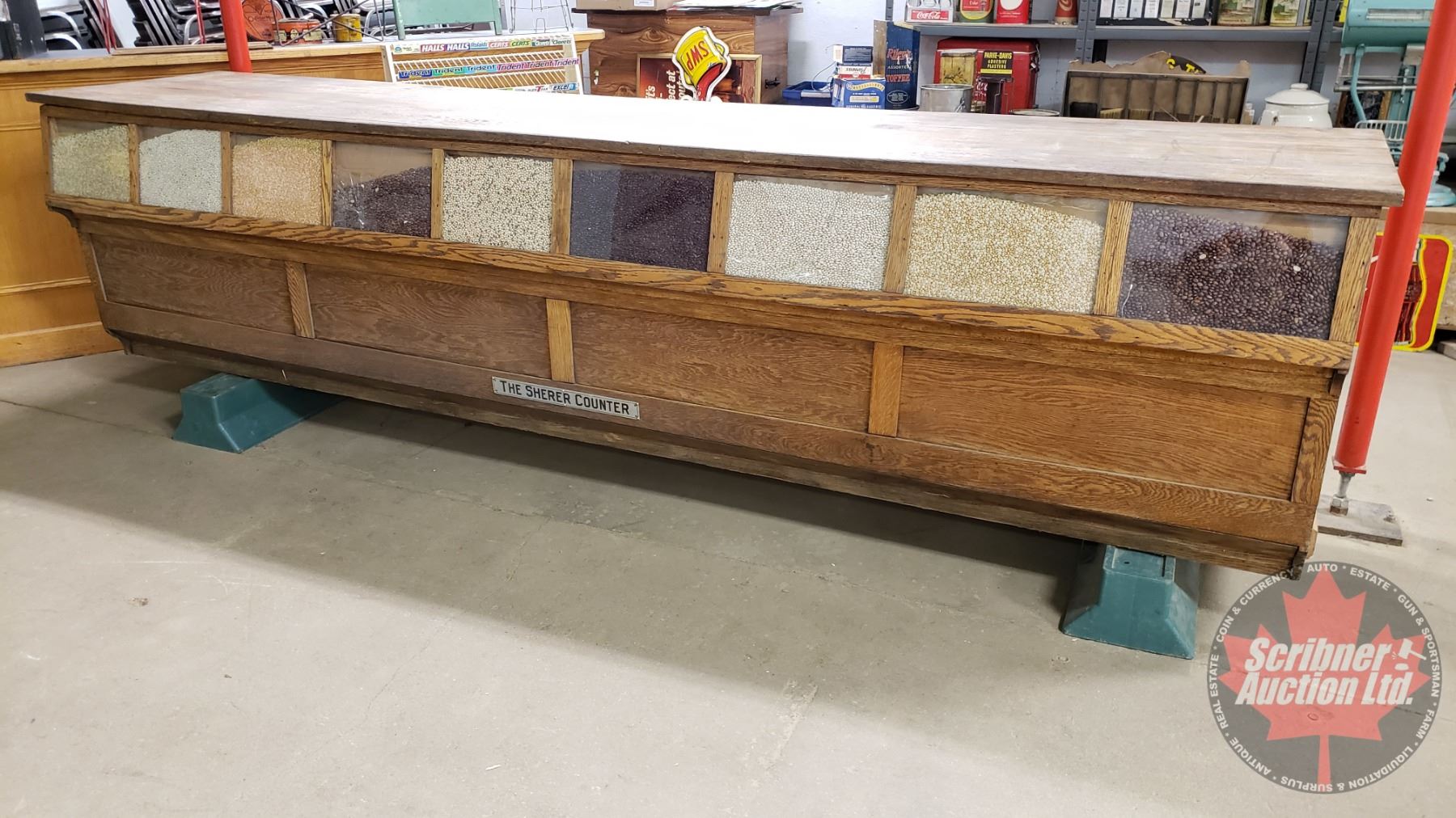 Incredibly RARE! Antique Oak General Store Counter