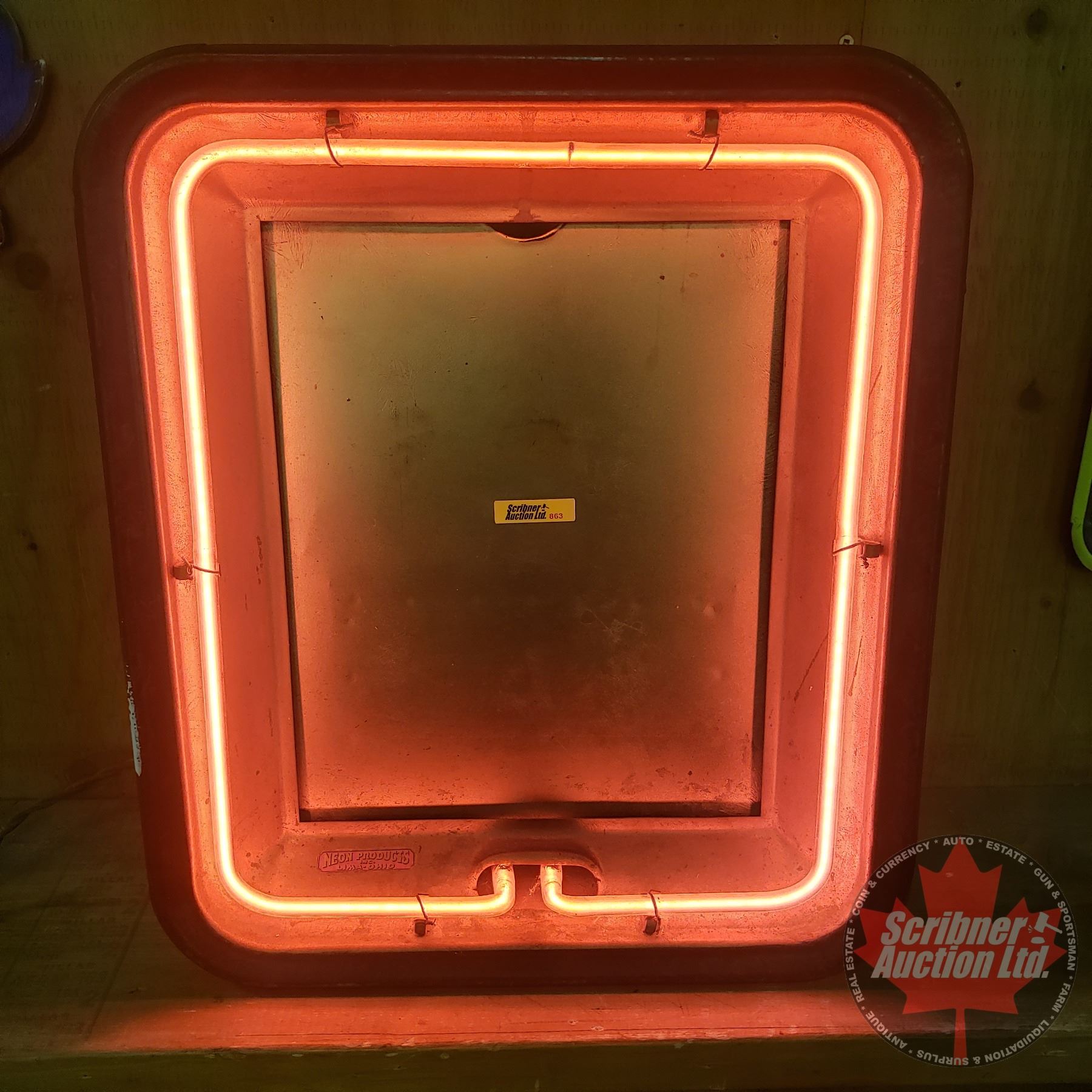 Neon Sign Window Frame Vintage Neon Sign Frame