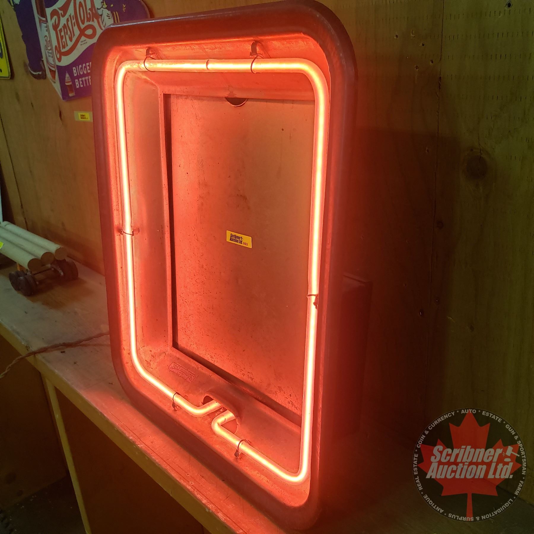 Neon Sign Window Frame Vintage Neon Sign Frame