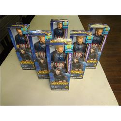 Bulk lot of 6 Captan America Figures