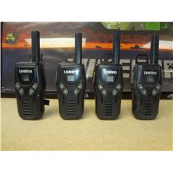 Set of 4 Uniden walkie talkies