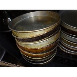 Lot of 10 8" Pizza Pans